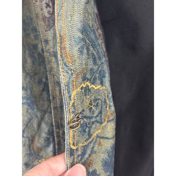 Chico’s Embellished Denim Blazer Women’s
 Size 12 - Picture 10 of 13